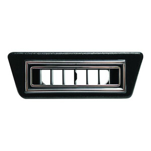 Single Under Dash Louver for 2.5-Inch Hose Black w/ Chrome Accents-1713792580 Photo Main