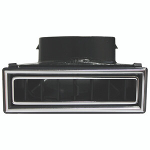 Large 90-Degree Through Dash Louver Black w/ Chrome Accents Photo Main