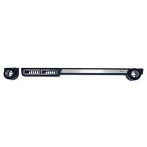 Under Dash Slimline Universal Louver Panel with Brushed Aluminum Trim Kit Photo Main