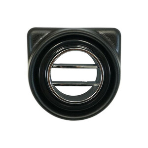 Under Dash Slimline Round Chrome Louver with Black Bezel Kit Photo Main