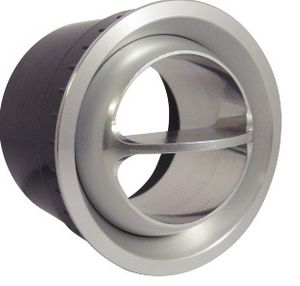 Round Vent Louver, All Aluminum Swivel Ball Louver - Anodized Black Photo Main