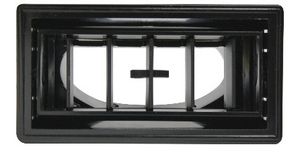 Rectangular Vent Louver Black - 3.875" x 2" for 2.5" Hose Photo Main