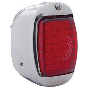 1940-53 Chevrolet Truck LED Tail Light Assembly w/ Red Lens, Chrome  R/H Photo Main