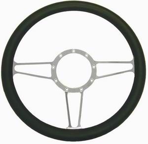 14" Alum/Leather Steering Wheel Vintage Photo Main