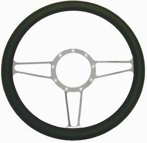 14" Alum/Leather Steering Wheel Vintage Photo Main