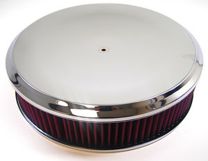 14X3" Deep Dish Style Air Cleaner Set - Washable Element  Photo Main