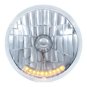 10 LED 7" Round Crystal Headlight Bulb Photo Main