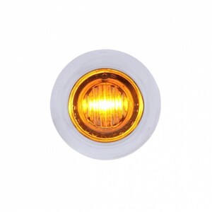 LED DUAL FUNCTION MINI AUX/UTILITY LIGHT w/ SS BEZEL - RED Photo Main