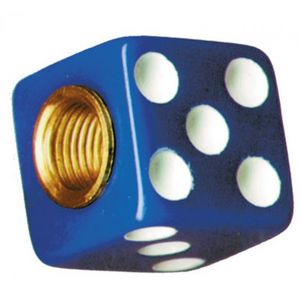 Dice Valve Stem Cap - Blue (Set of 4) Photo Main