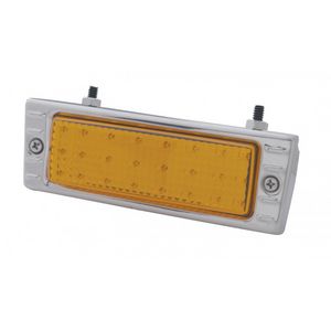 1947-53 Chevrolet Truck LED Parking Light Assembly, Amber Lens - 12V w/ Turn Signal - Stainless Bezel Photo Main