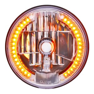 34 LED 7 Crystal Headlight Bulb - Clear Photo Main