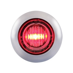 3 LED Mini Marker Light w/ Stainless Steel Bezel, White Photo Main