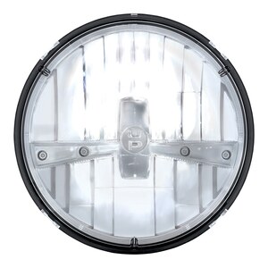 7" Classic LED Headlight (5 High Powered LED's) H4 Style Plug - Chrome Photo Main