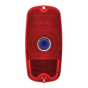 1960-66 Chevrolet Truck Red w/ Blue Dot Tail Light Lens - Fleetside, Plastic Photo Main