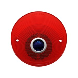 1960-66 Chevrolet Truck Red w/ Blue Dot Tail Light Lens - Stepside, Plastic Photo Main