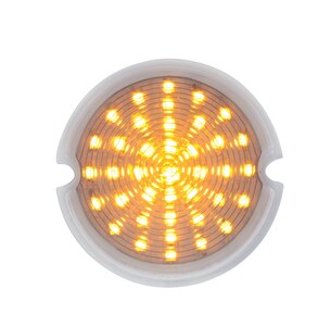 1951-53 GMC Truck LED Parking Light Lens, Clear Lens w/ Amber LED Photo Main