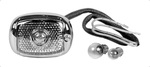 1940-53 Chevrolet Truck Tail Light Assembly w/ Red Lens, Chrome  R/H
