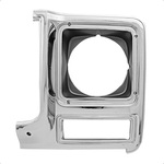 1979-80 C10 Headlight Door, LH Chrome/Black