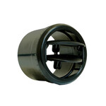 Std Series Adjustable Dbl Vane Louver for 2.5-Inch Hose All Black