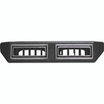 Dbl Under Dash Louver Assy for 2.5-Inch Hose Black w/ Chrm Accents