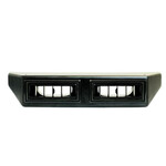 Double Under Dash Louver Assembly for 2-Inch Hose All Black