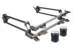 HD universal 4-Link for 4" diameter axle, weld-on. Includes 1.5" bars with R-Joint XL, 2107 air springs and brackets.