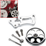 BBC SWP Independent Power Steering Bracket & Pulley Polished