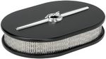 Air Cleaner Small Oval Streamline Black