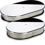Large Oval Air Cleaner Plain Polished