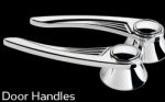 Billet Door Handles GM (to 1948) Ball Milled Polished