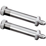 Thru-Frame Stainless Fittings -3AN X 1/8" NPT X 2"