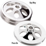 Billet Power Steering Pulley 1 Groove Press-On Style Polished
