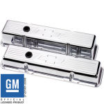 Billet Valve Cover Chevrolet SB Short Bowtie Polished