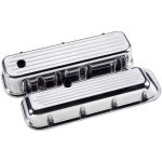 Billet Valve Cover Chevrolet BB (Short) Ball Milled Polished