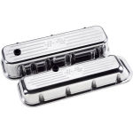 Billet Valve Cover Chevrolet BB (Short) Flag Polished