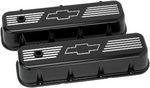 Black Bowtie Logo Valve Covers BBC Tall 