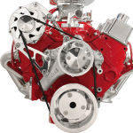 Billet Serpentine Conversion Kit SB Chevrolet LWP Top Mount Alternator