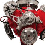 Billet Serpentine Conversion Kit BB Chevrolet LWP Top Mount Alternator