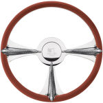 Steering Wheel 1/2 Wrap 15.5" Profile Rat Tail