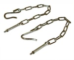 1941-53 Chevrolet Truck Tailgate Chains Stepside (Polished Stainless Steel) 