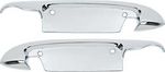 1952-59 Chevrolet Truck Exterior Door Handle Scuff Plates, Chrome with Hardware