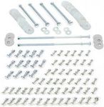 1954-55 1st Series Chevrolet Truck Shortbed Stepside (Polished Stainless Bed Bolt Kit 77-1/8")