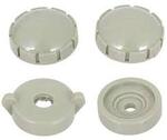 1954-55 1st Series GMC Truck Radio Knob Set, Gray (4 pcs.)