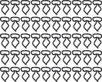 1955-59 Chevrolet Truck Deluxe Cab & Door Molding Clip Set, 50 pieces