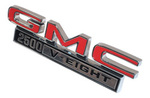 1968-72 GMC Truck "GMC 2500 V-EIGHT" Fender Side Emblems, (w/ fasteners)