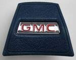 1969-72 GMC Truck Horn Cap, Dark Blue with Red "GMC" logo