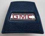 1969-72 GMC Truck Horn Cap, Dark Blue with Red "GMC" logo