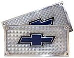 Chevrolet Truck Aluminum Step Plates With Blue Bow-Tie Emblem