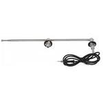 Universal Single Post Radio Antenna Kit (3) Stage Telescopic, Single Post (Polished Stainless Steel Mast)