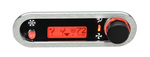 DCC Digital Climate Control - Vintage Air Gen IV - VHX Style - Horizontal, Satin Bezel, Red Display